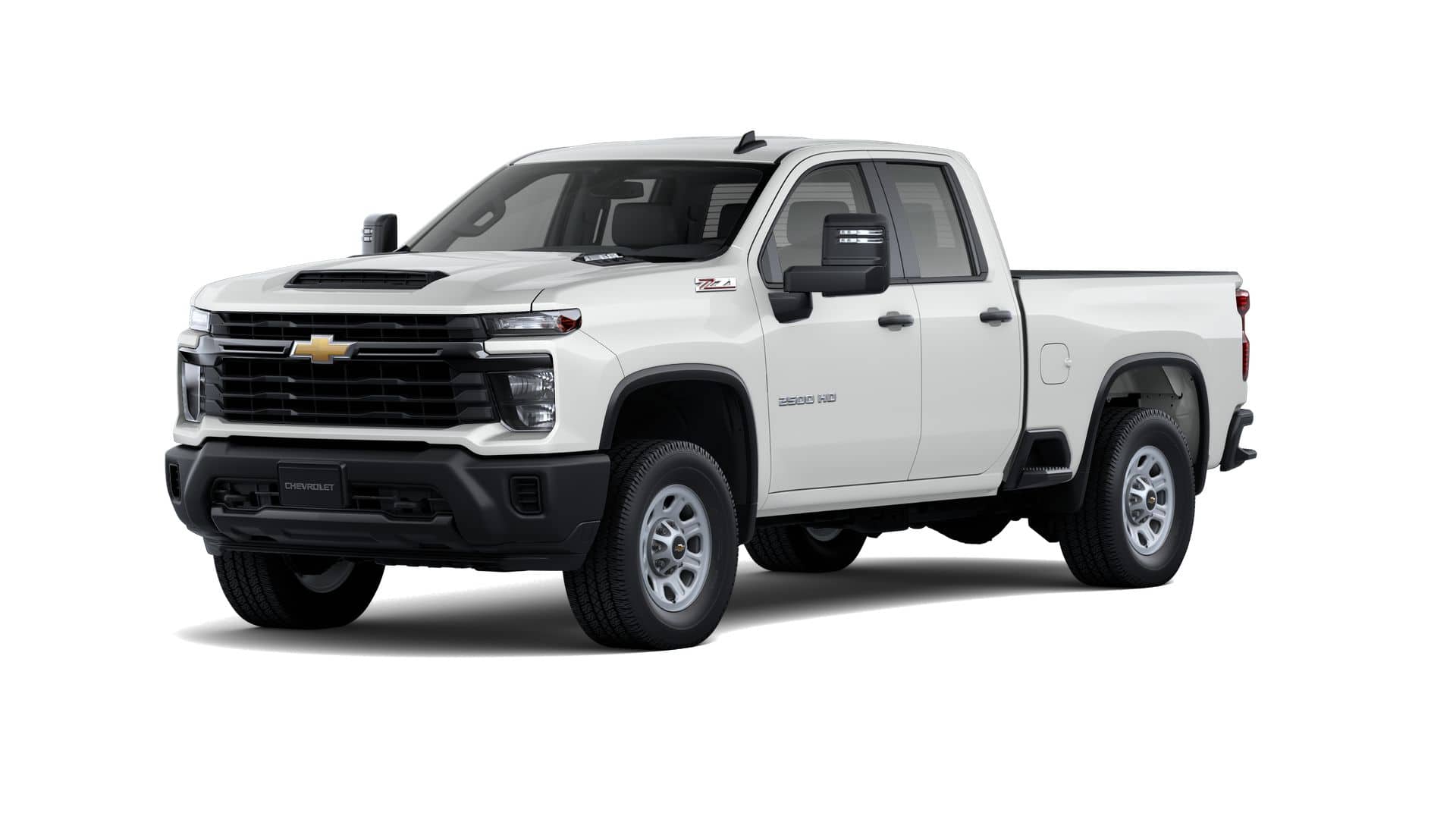 2026 Chevrolet Silverado 2500 HD WT in Summit White — front three-quarter view