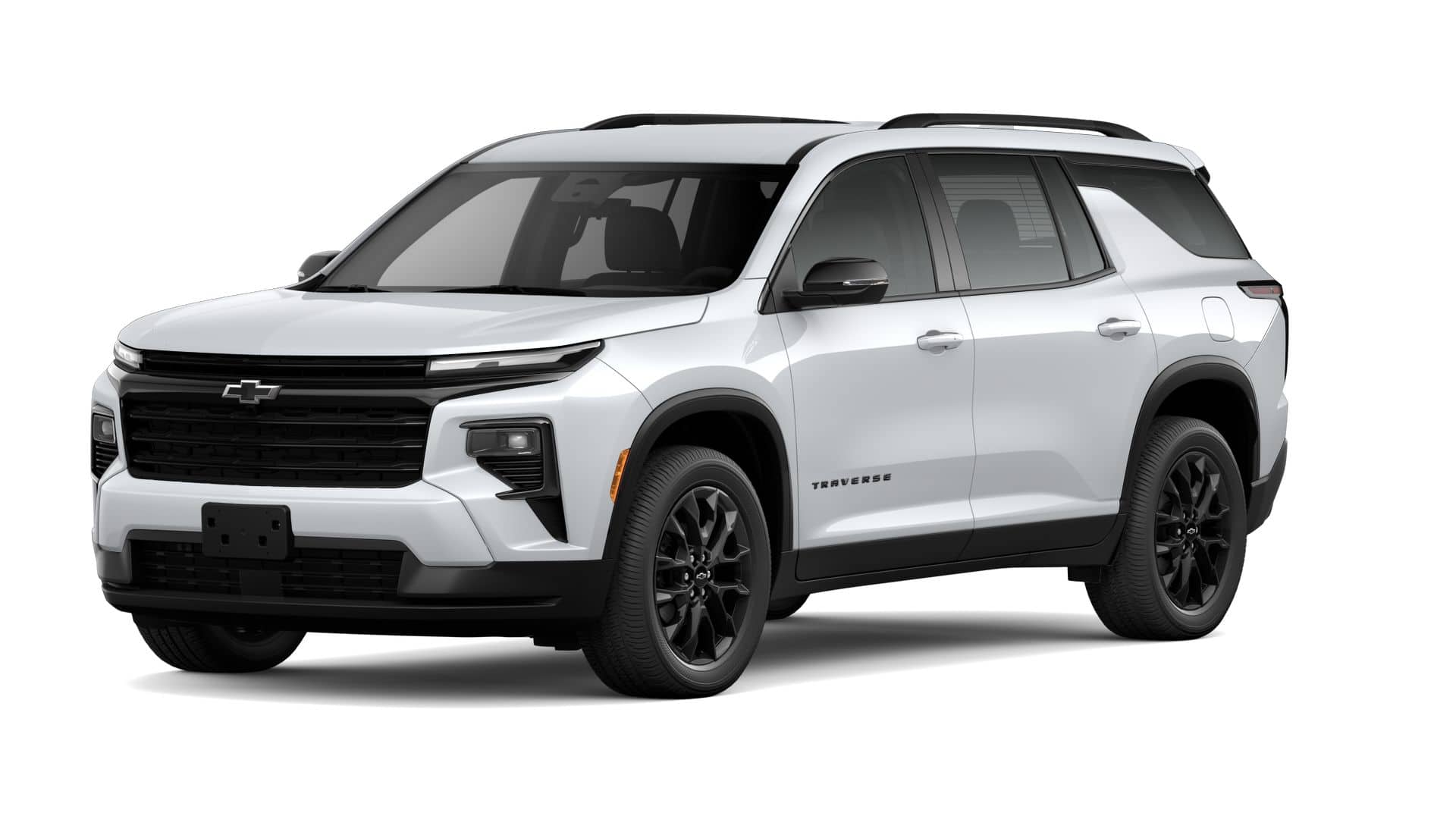2026 Chevrolet Traverse LT in Summit White — front three-quarter view