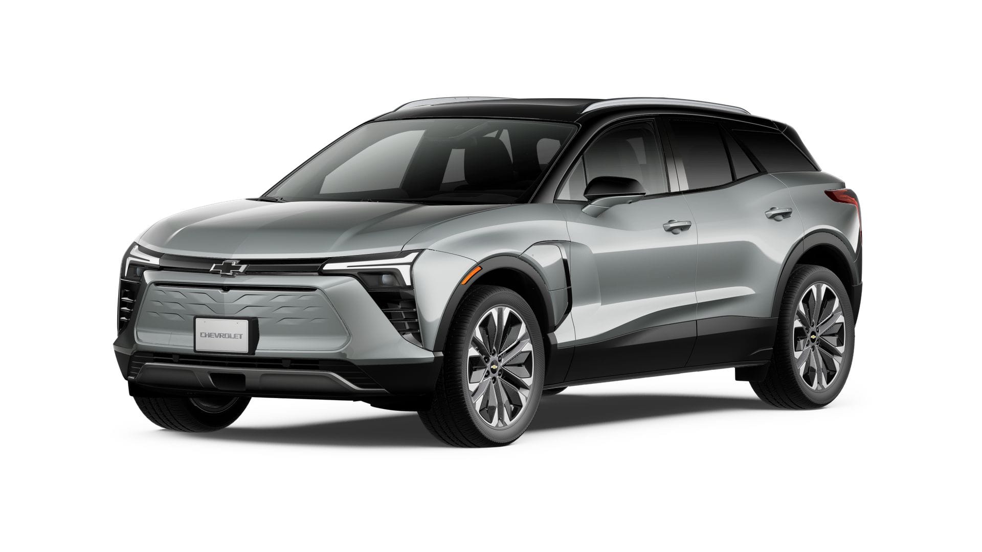 2026 Chevrolet Blazer EV LT in Sterling Gray Metallic — front three-quarter view