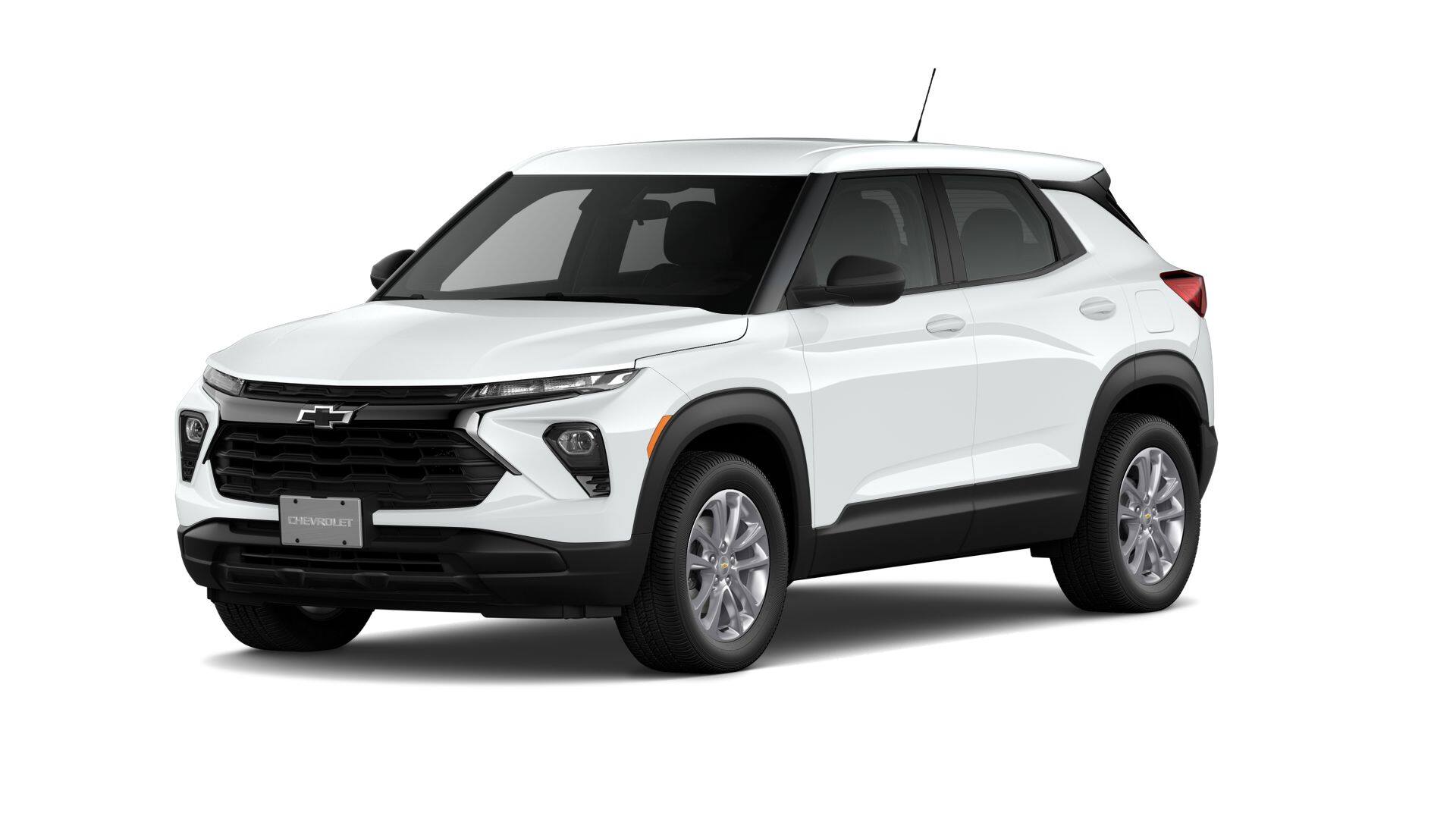 2026 Chevrolet Trailblazer LS in Summit White — front three-quarter view