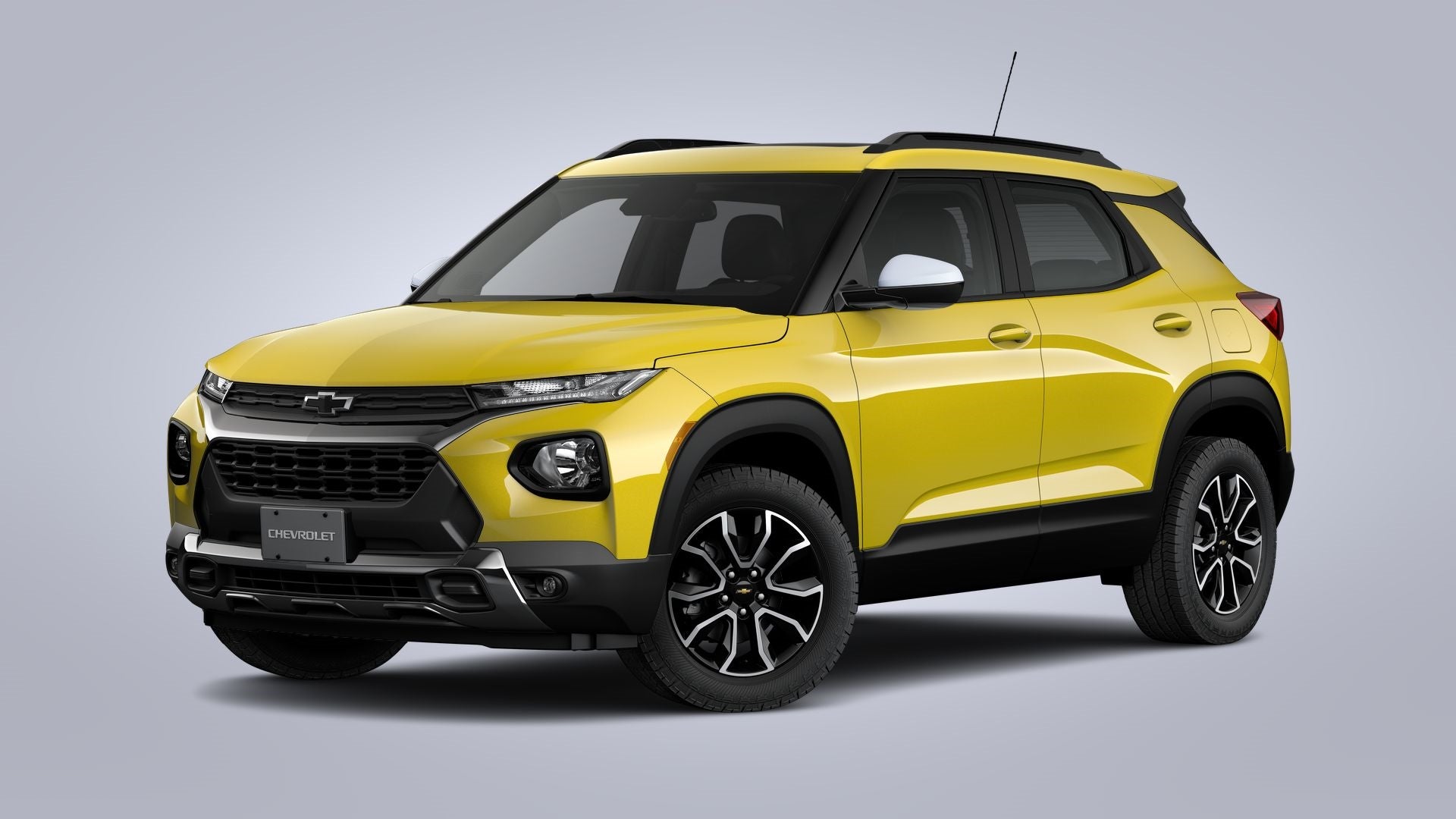 2023 Chevrolet Trailblazer ACTIV in Nitro Yellow Metallic — front three-quarter view